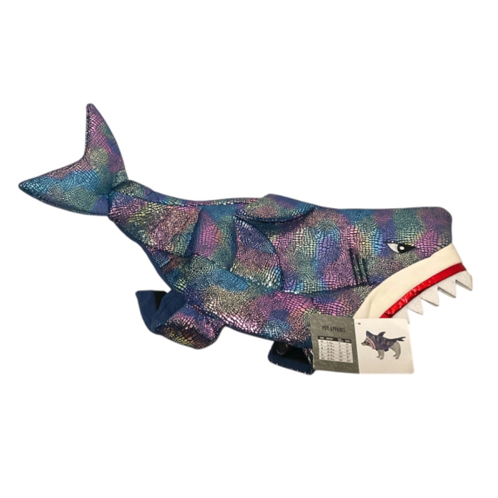 Tricks for Treats Cat or Dog Shark Costume Size Medium